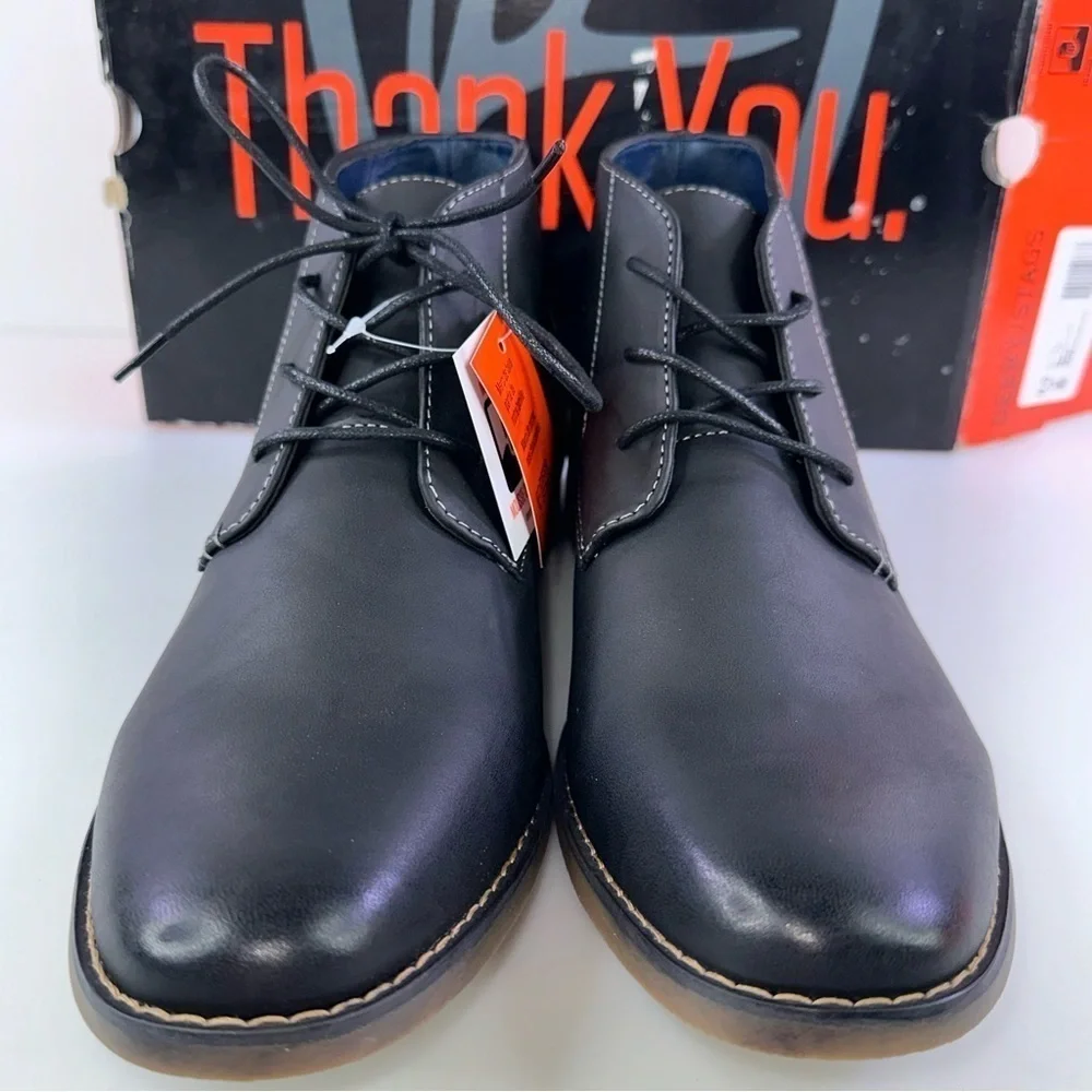 Deer Stags Mark Black/brown Olive Mens US Size 9.5 Chuka Boots